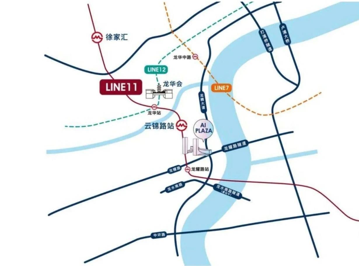 西岸智塔交通区位图